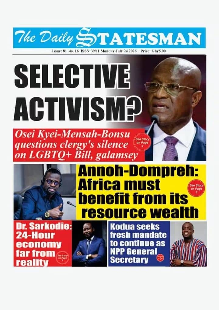 Newspaper Headlines Monday - 27/07/26