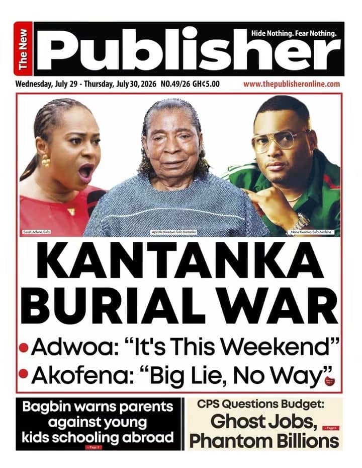 Newspaper Headlines - Wednesday 29/07/26