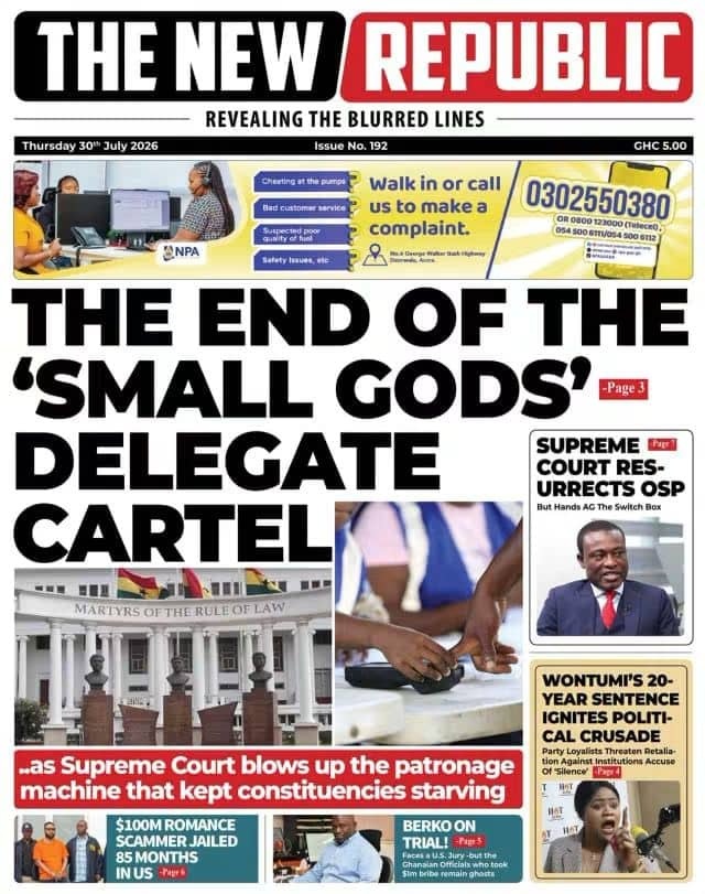 Newspaper Headlines - Thursday, 30/07/26