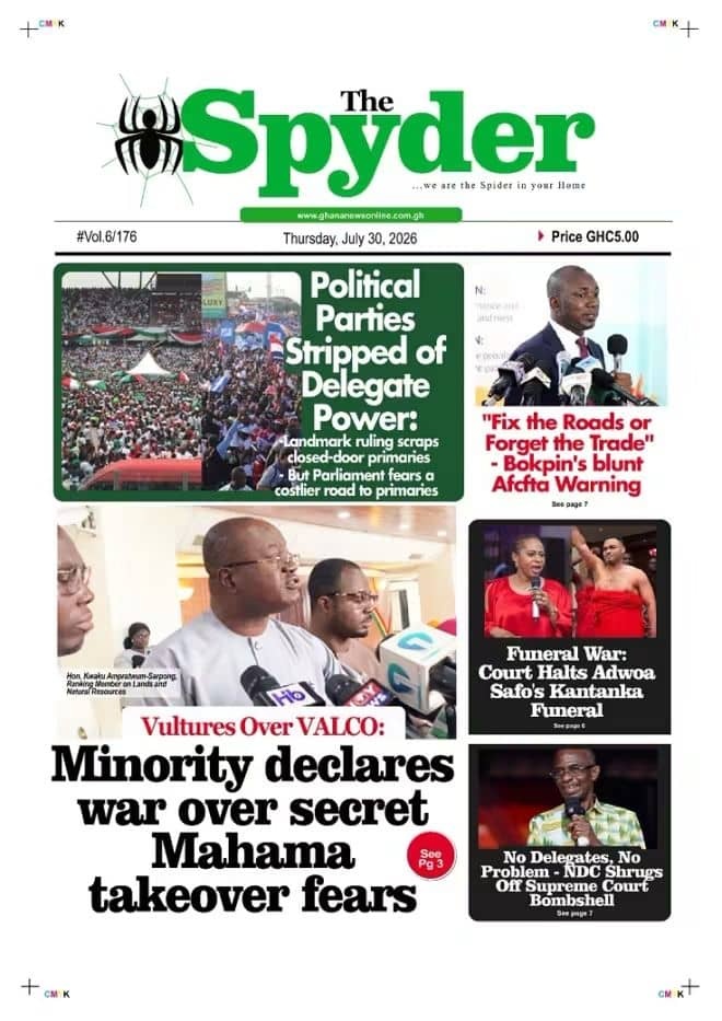 Newspaper Headlines - Thursday, 30/07/26