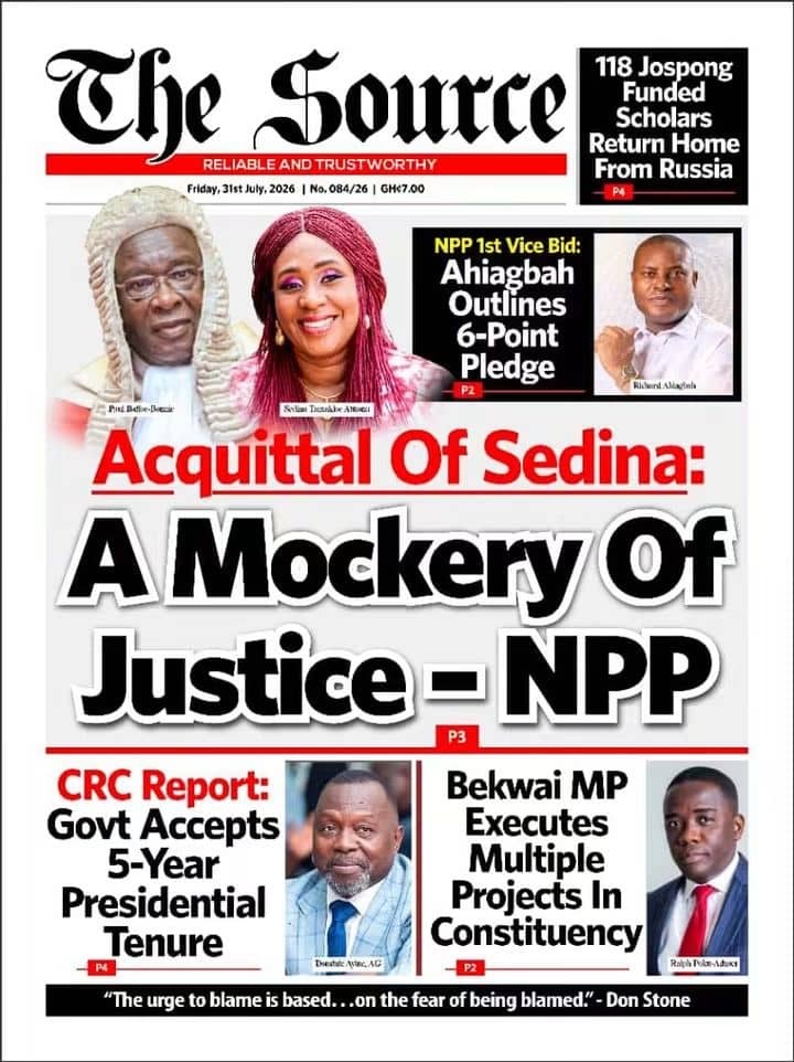 Newspaper Headlines - Friday, 31/07/26