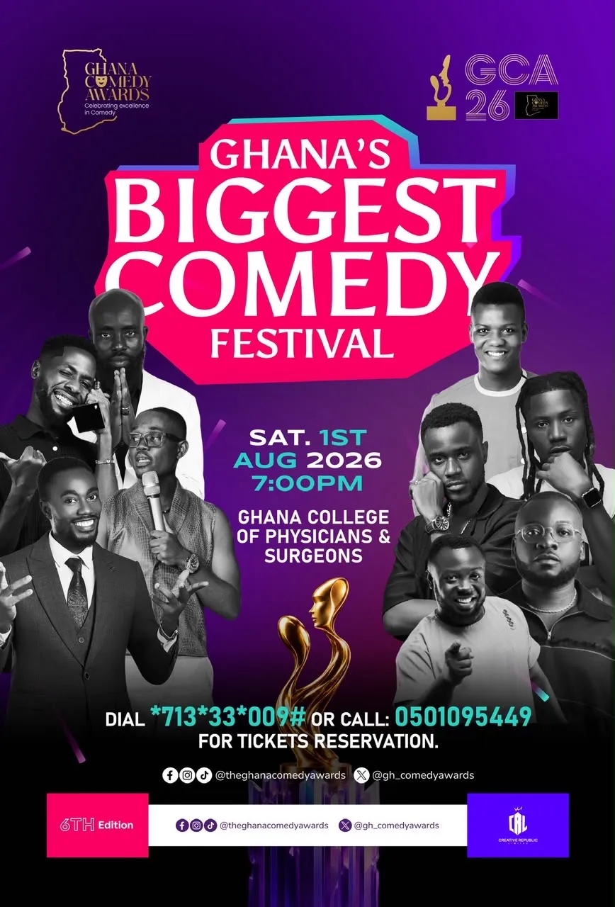 One Night. One Stage. Ghana's Biggest Comedy Celebration