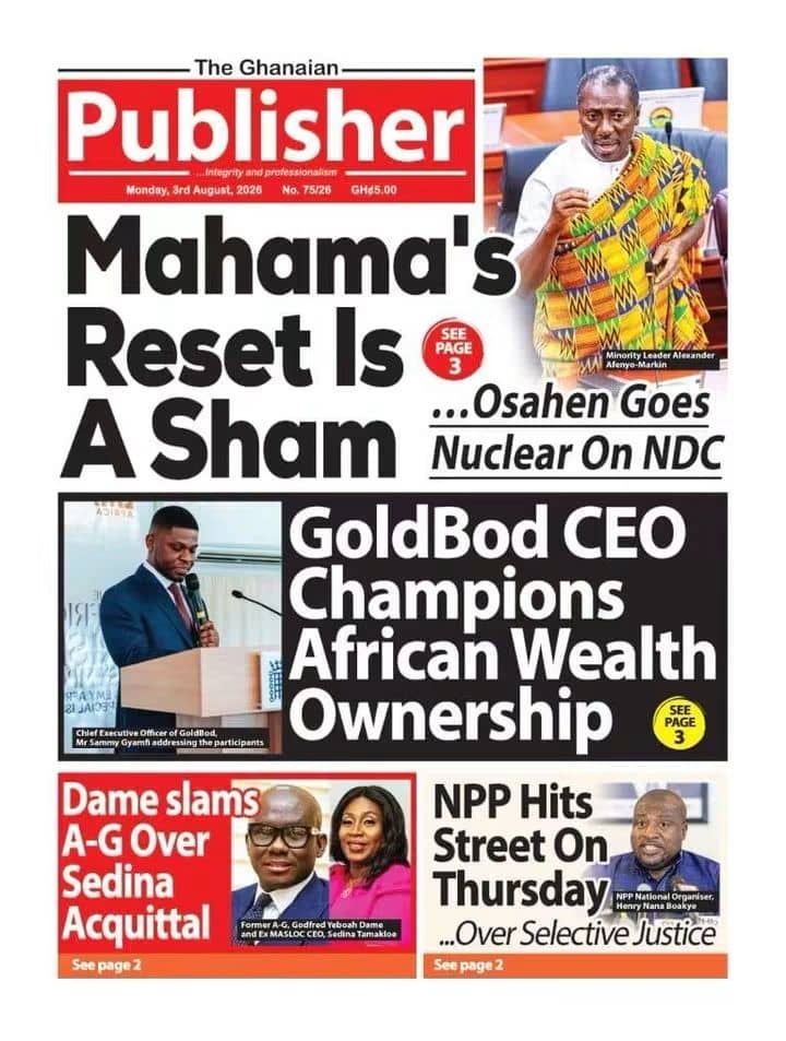 Newspaper Headlines - Monday, 03/08/26