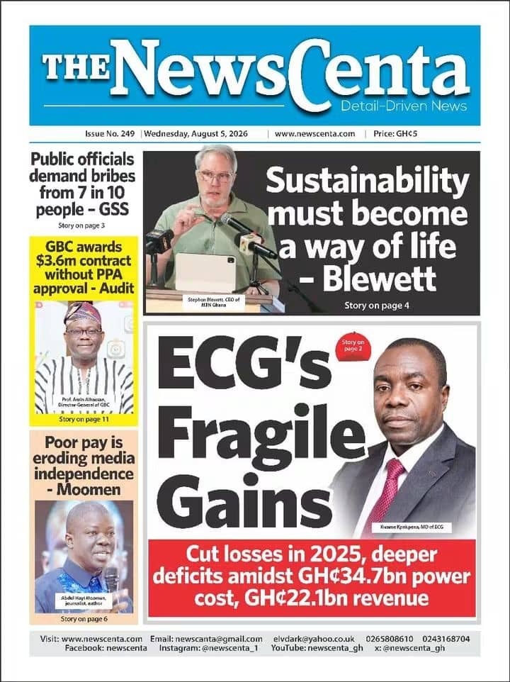 Newspaper Headlines - Wednesday, 05/08/26