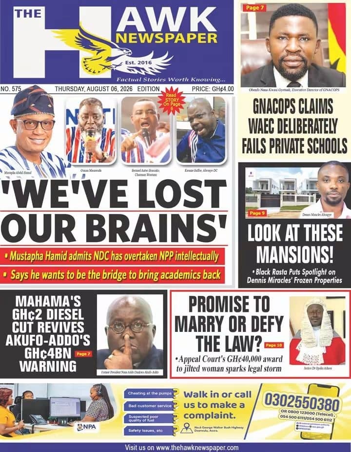 Newspaper Headlines - Thursday, 06/08/26