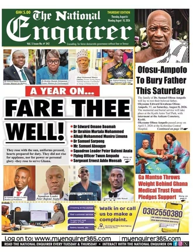 Newspaper Headlines - Thursday, 06/08/26