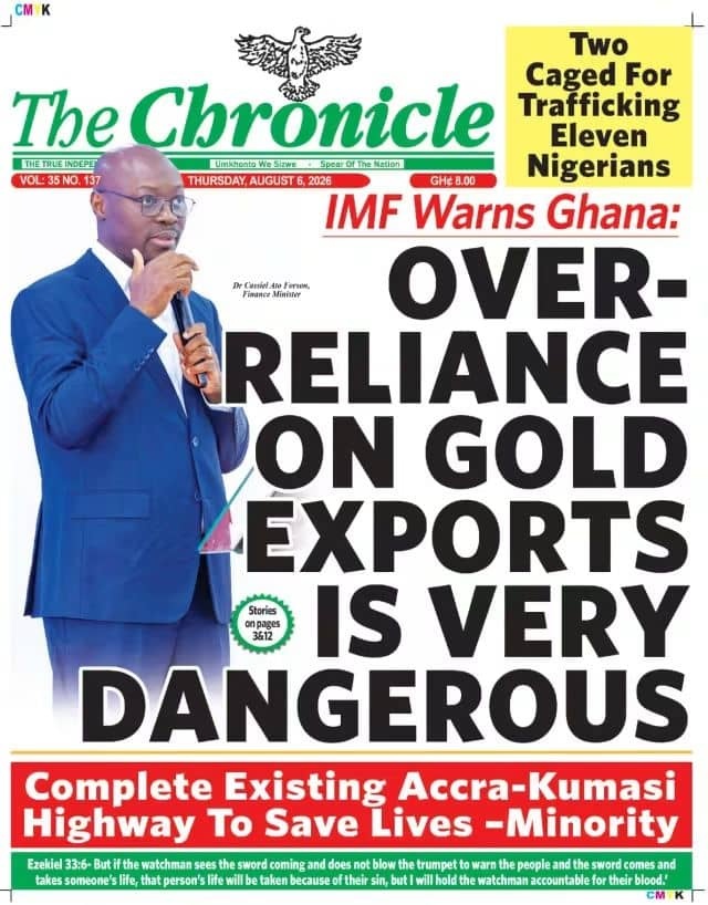 Newspaper Headlines - Thursday, 06/08/26