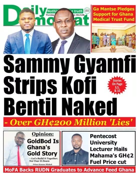 Newspaper Headlines - Thursday, 06/08/26
