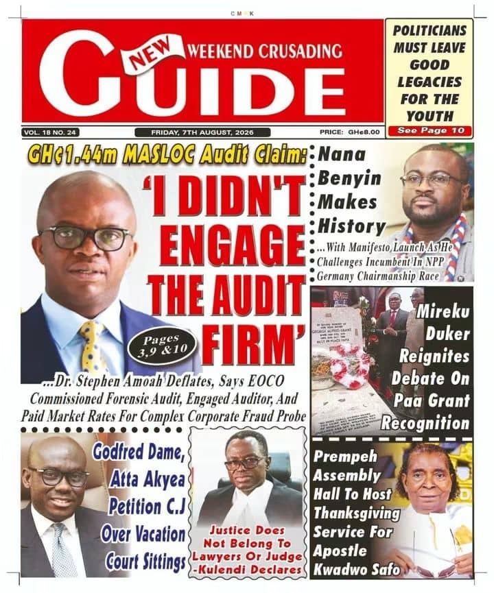 Newspaper Headlines - Friday, 07/08/26