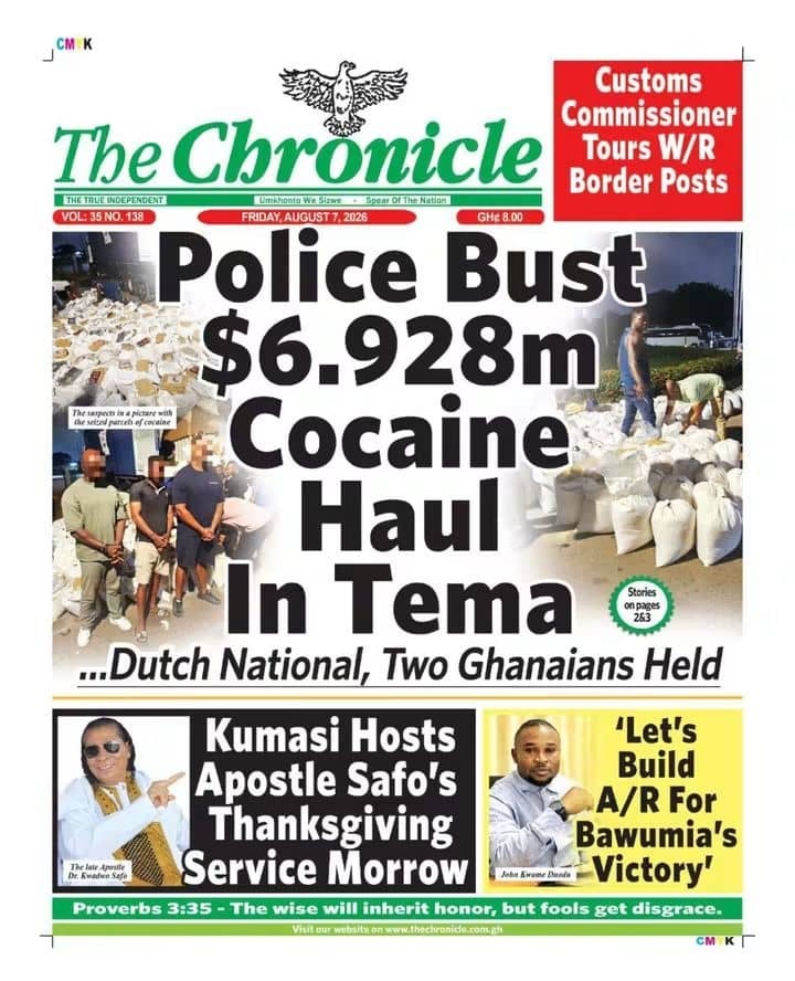 Newspaper Headlines - Friday, 07/08/26