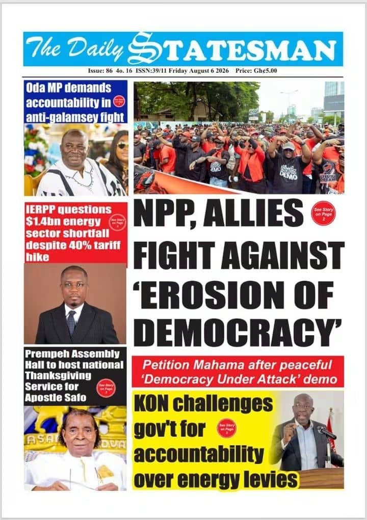 Newspaper Headlines - Friday, 07/08/26
