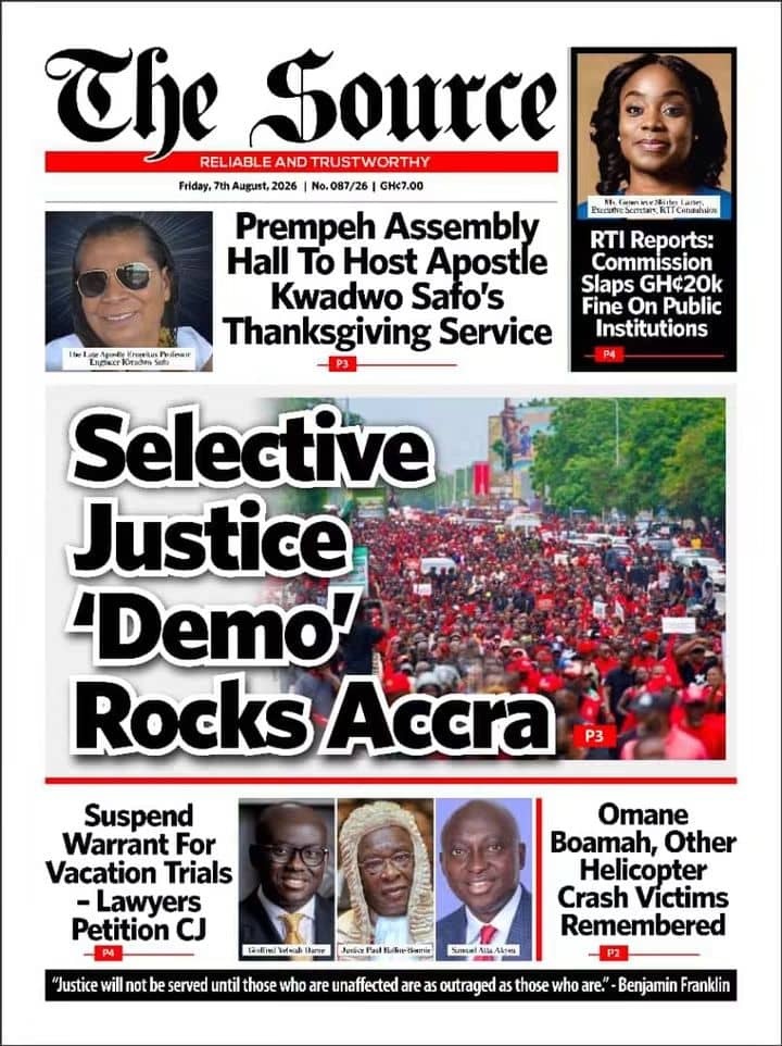 Newspaper Headlines - Friday, 07/08/26