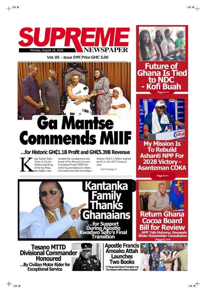 Newspaper Headlines - Monday, 10/08/26