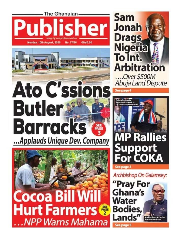 Newspaper Headlines - Monday, 10/08/26