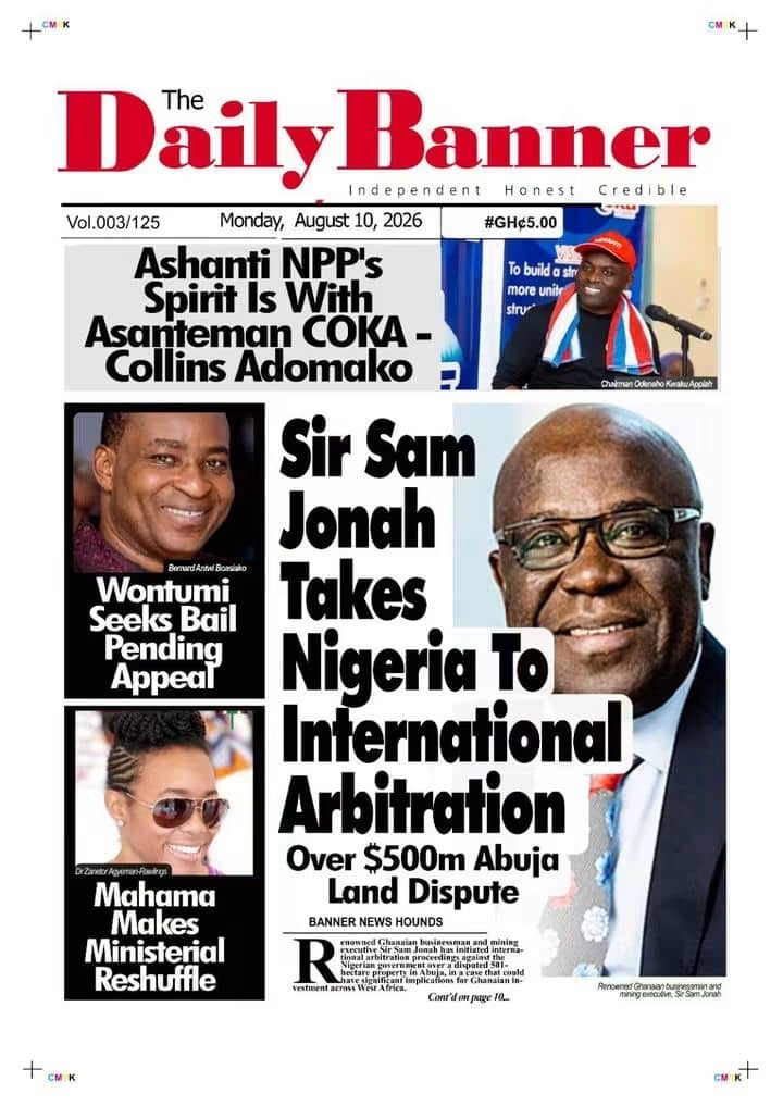 Newspaper Headlines - Monday, 10/08/26