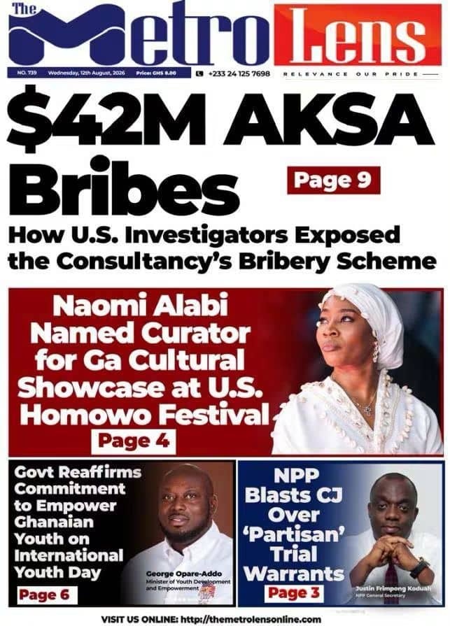 Newspaper Headlines - Wednesday, 12/08/26