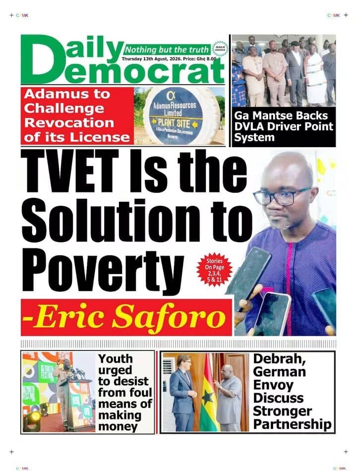Newspaper Headlines - Thursday, 13/08/26
