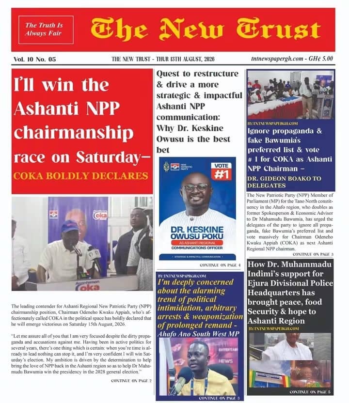 Newspaper Headlines - Thursday, 13/08/26