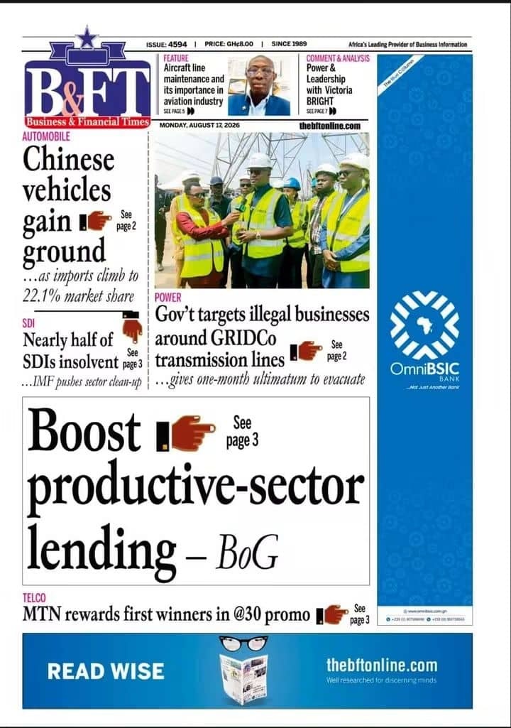 Newspaper Headlines - Monday, 17/08/26