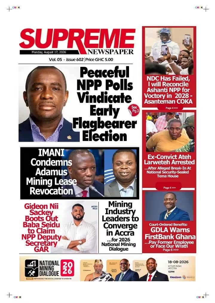 Newspaper Headlines - Monday, 17/08/26
