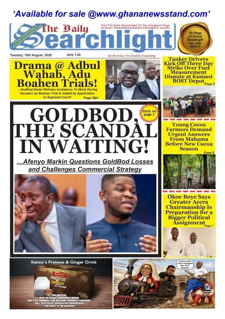 Newspaper Headlines - Tuesday, 18/08/26