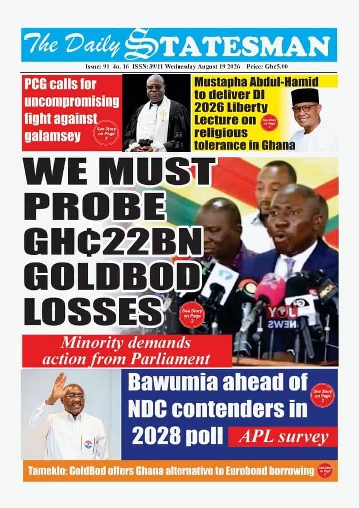 Newspaper Headlines - Wednesday, 19/08/26