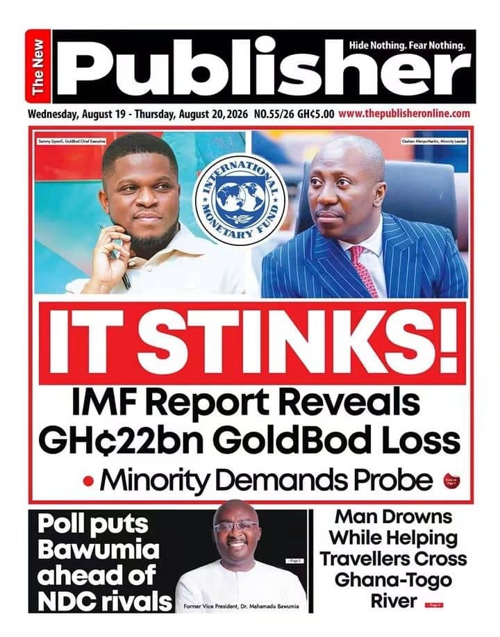 Newspaper Headlines - Wednesday, 19/08/26
