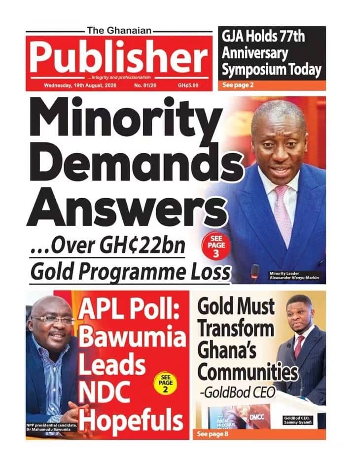 Newspaper Headlines - Wednesday, 19/08/26