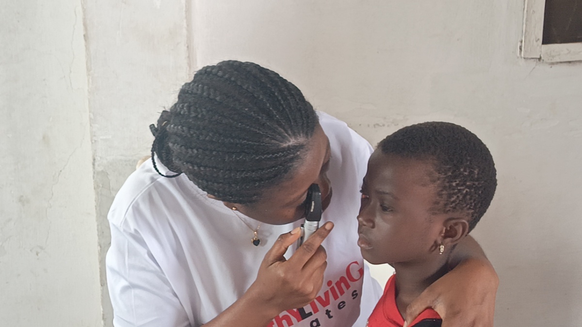 VISIO International  holds eye screening for visually impaired children in Larteh