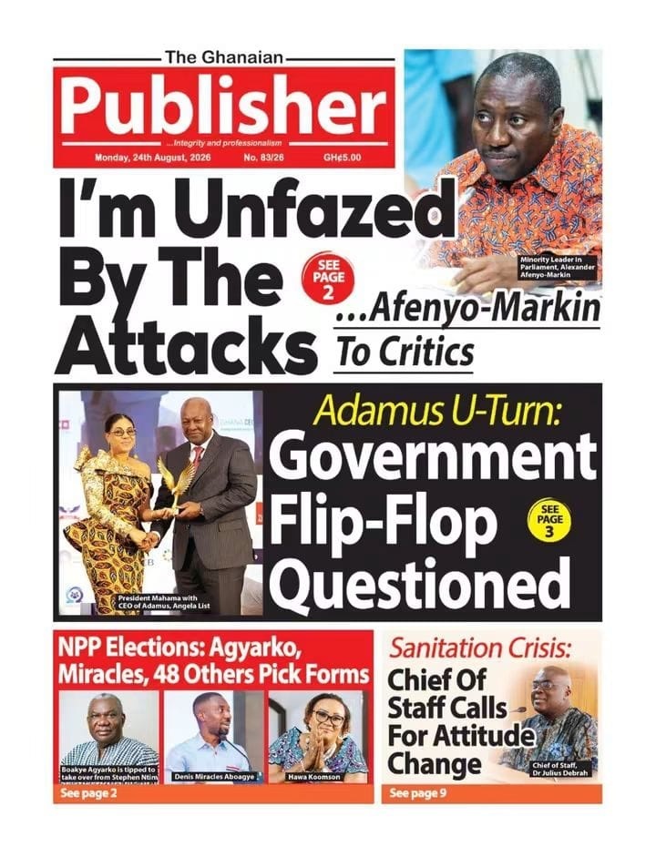 Newspaper Headlines - Monday, 24/08/26