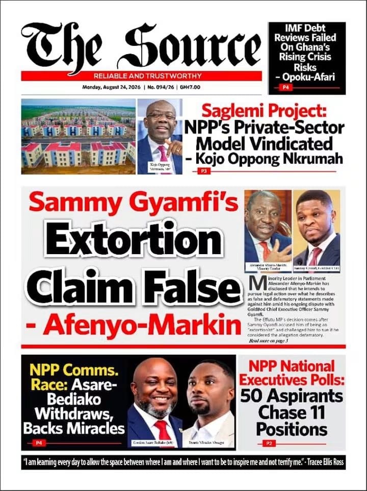 Newspaper Headlines - Monday, 24/08/26
