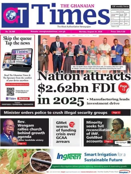 Newspaper Headlines - Monday, 24/08/26