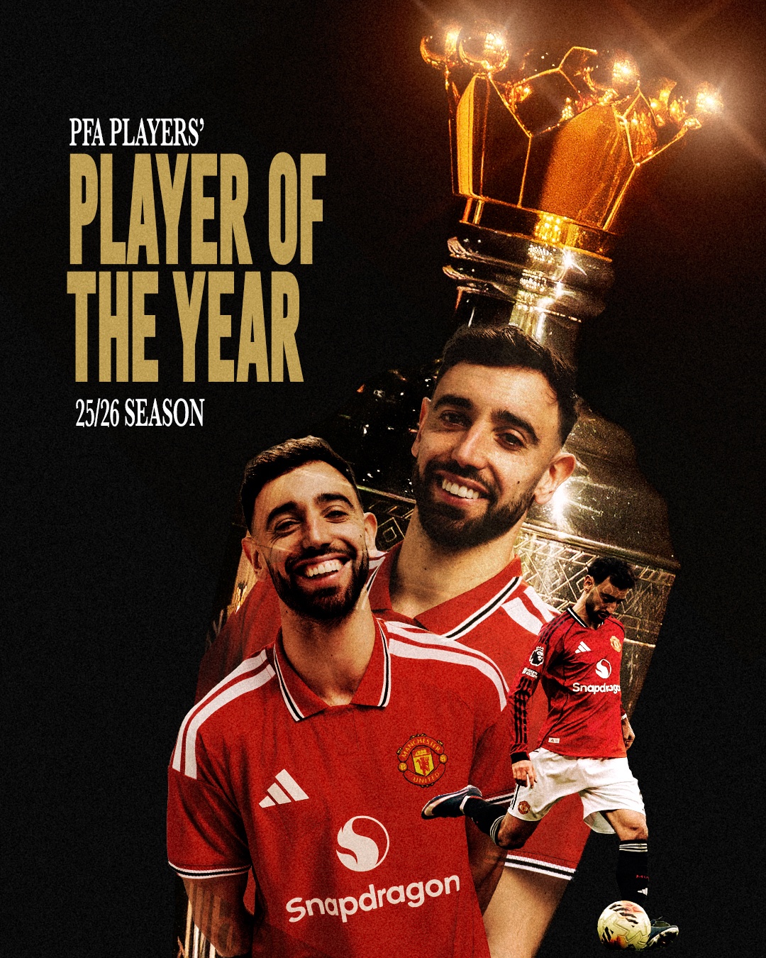 Bruno Fernandes wins PFA Players’ Player of the Year