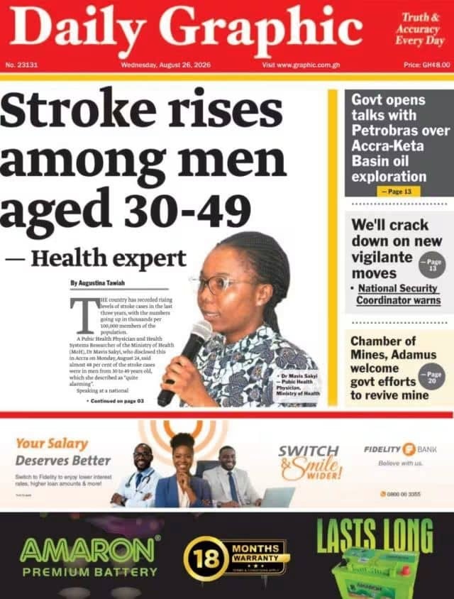 Newspaper Headlines - Wednesday, 26/08/26