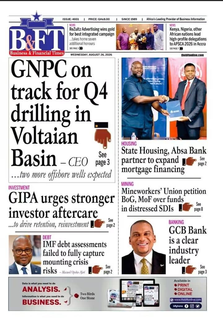 Newspaper Headlines - Wednesday, 26/08/26
