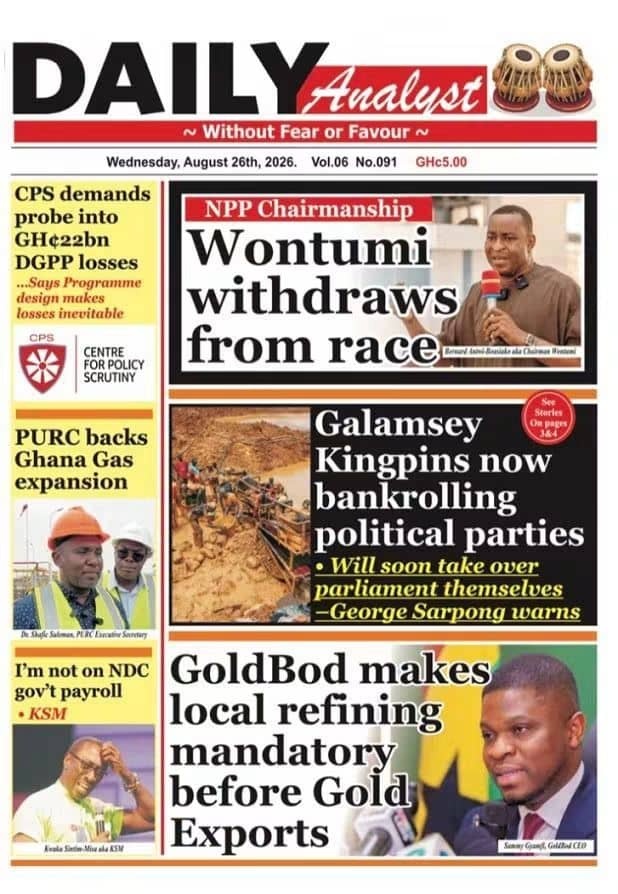 Newspaper Headlines - Wednesday, 26/08/26