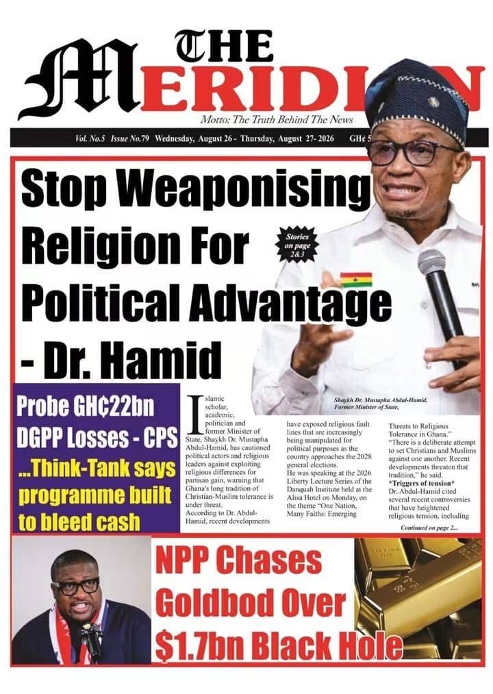 Newspaper Headlines - Wednesday, 26/08/26