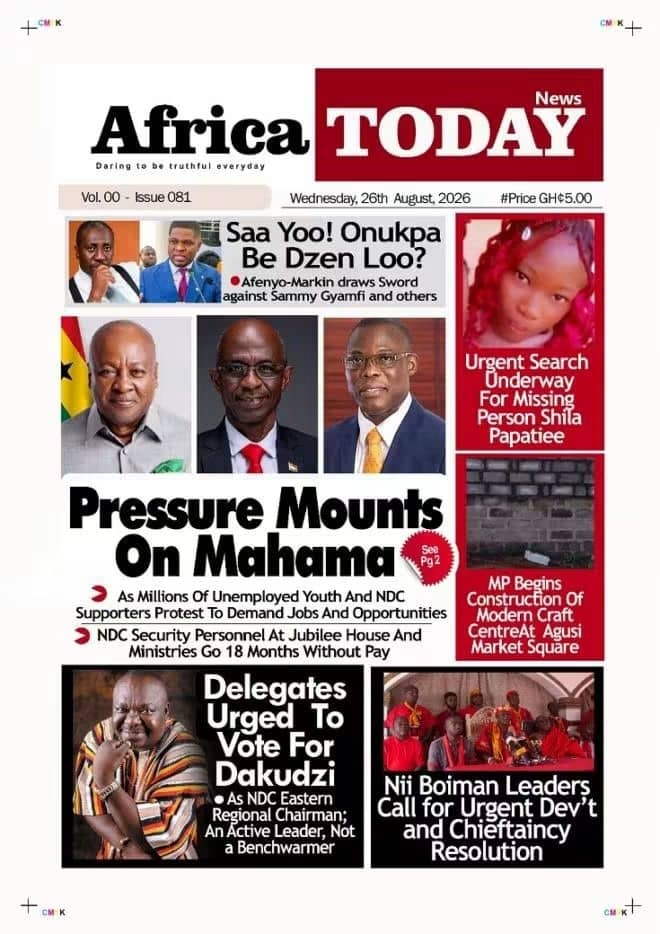 Newspaper Headlines - Wednesday, 26/08/26