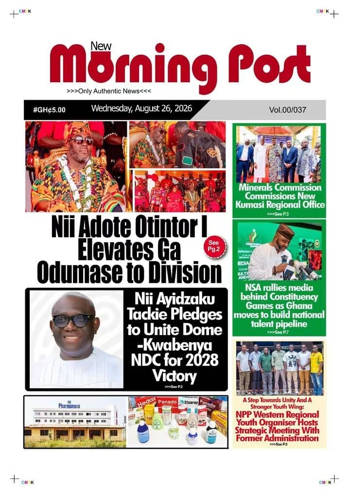 Newspaper Headlines - Wednesday, 26/08/26
