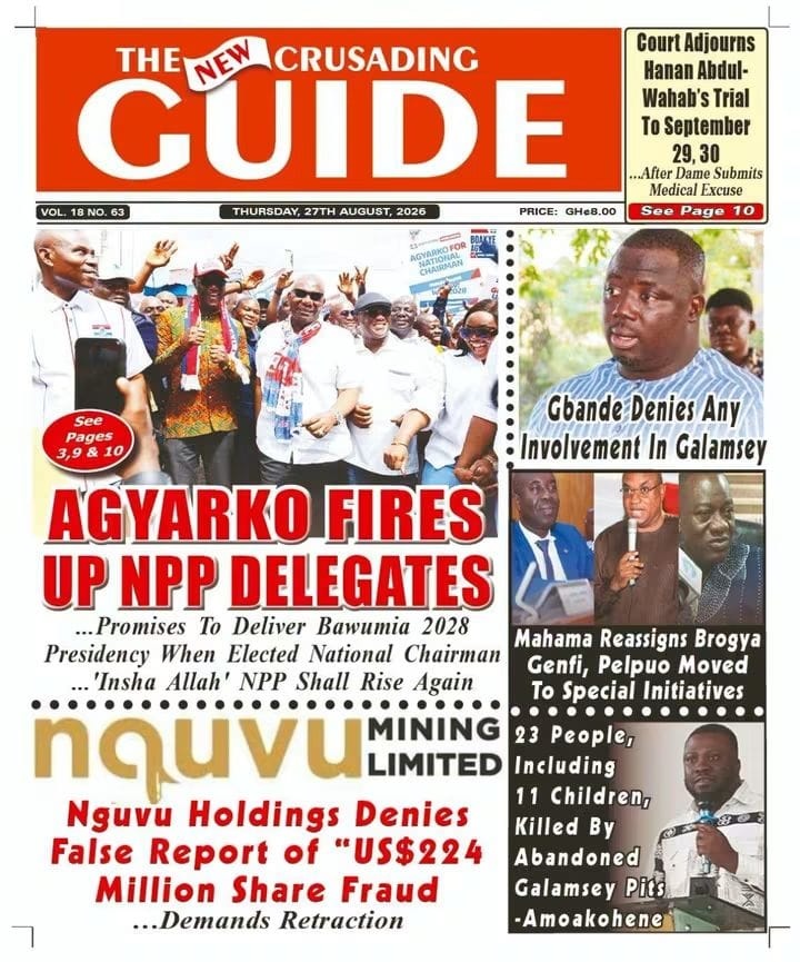 Newspaper Headlines - Wednesday, 27/08/26