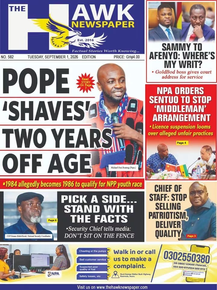 Newspaper Headlines - Tuesday, 01/09/26