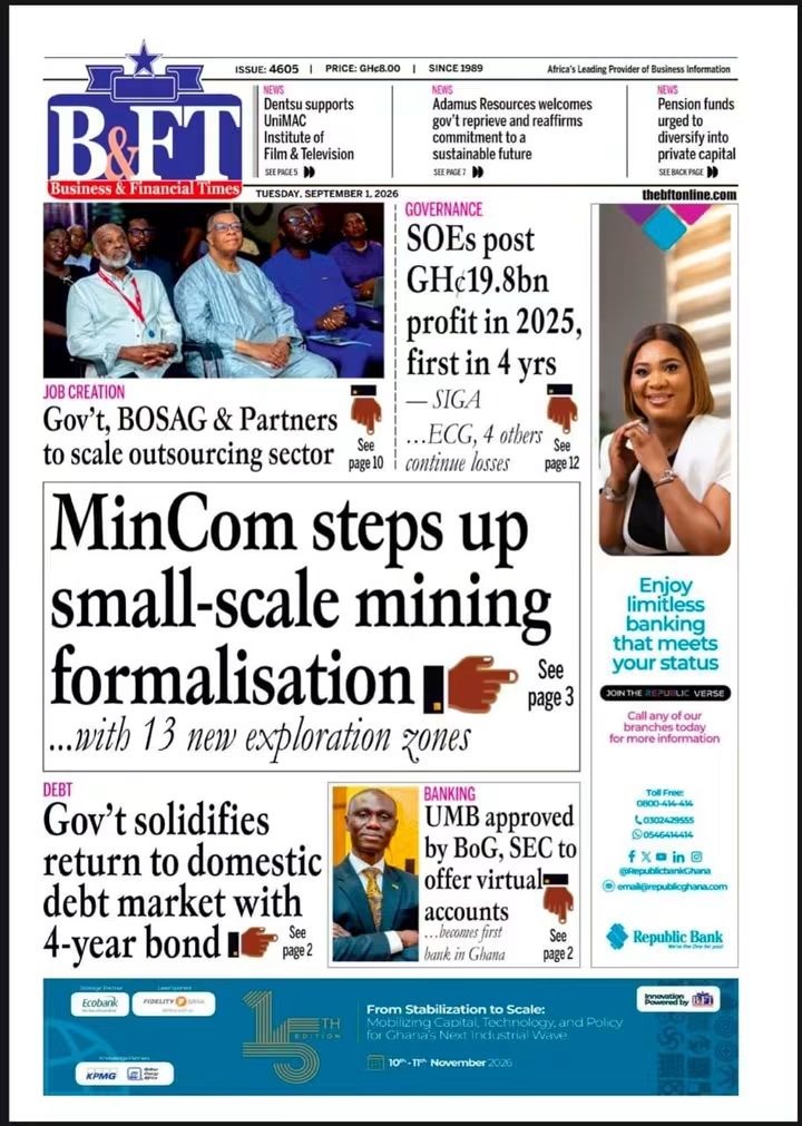 Newspaper Headlines - Tuesday, 01/09/26