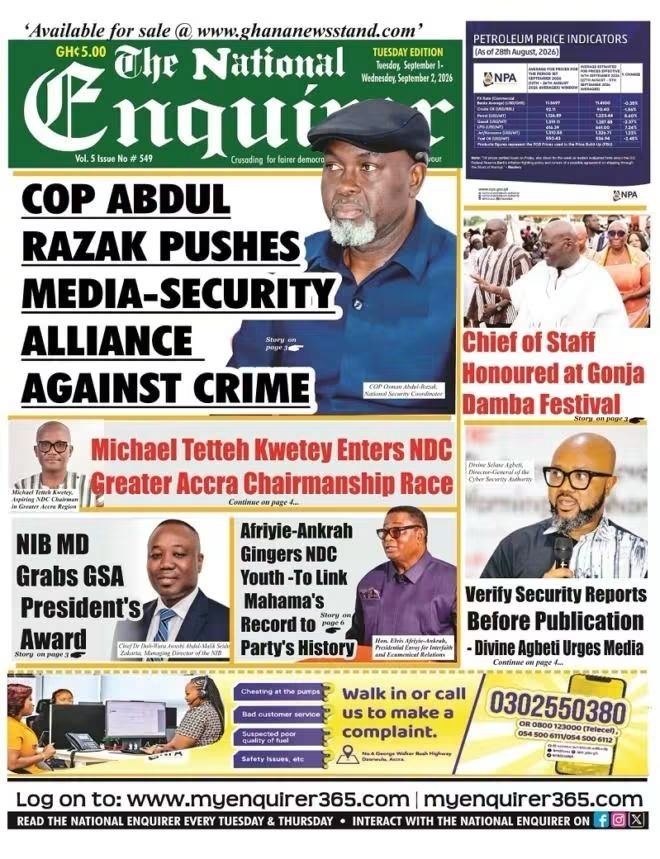 Newspaper Headlines - Tuesday, 01/09/26