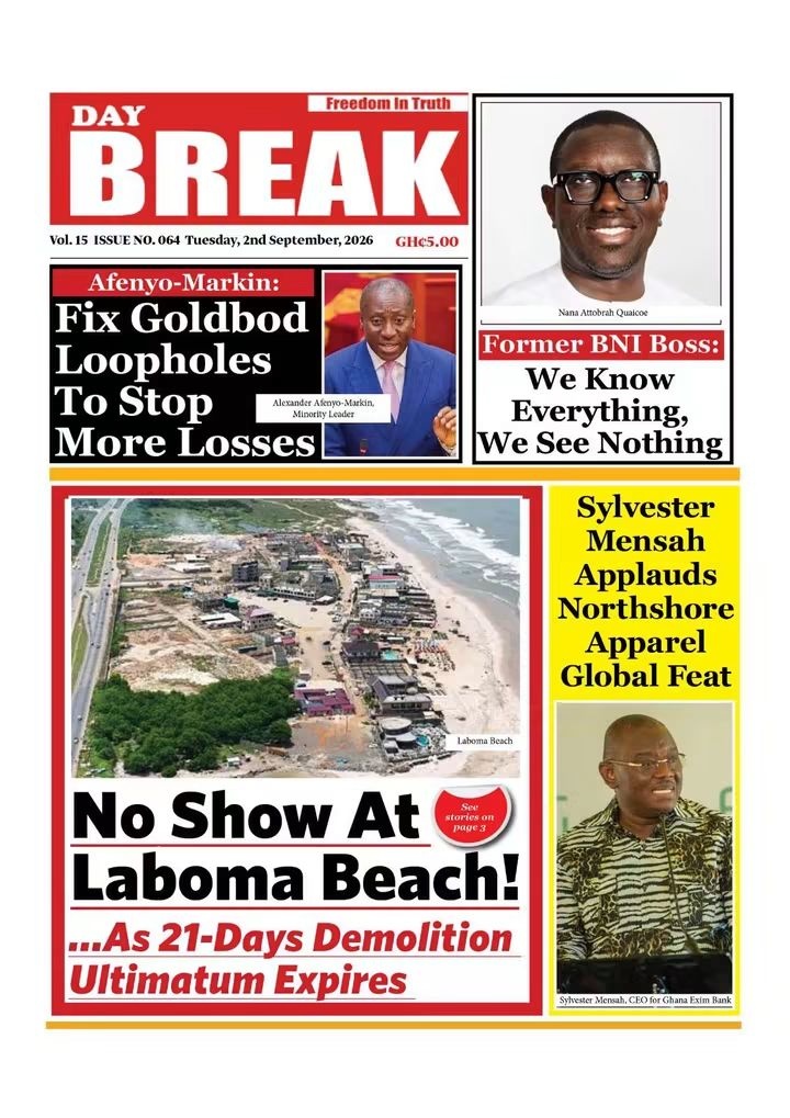 Newspaper Headlines - Tuesday, 01/09/26