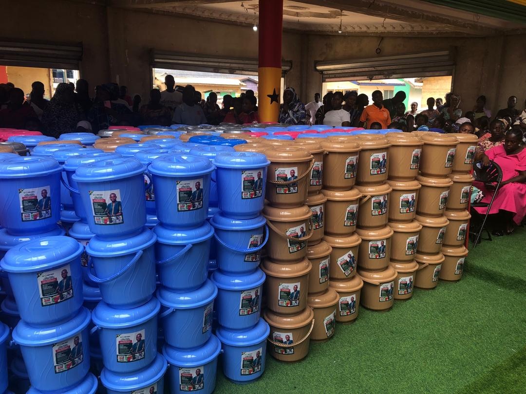 Birim North DCE supports 680 BECE candidates with school items