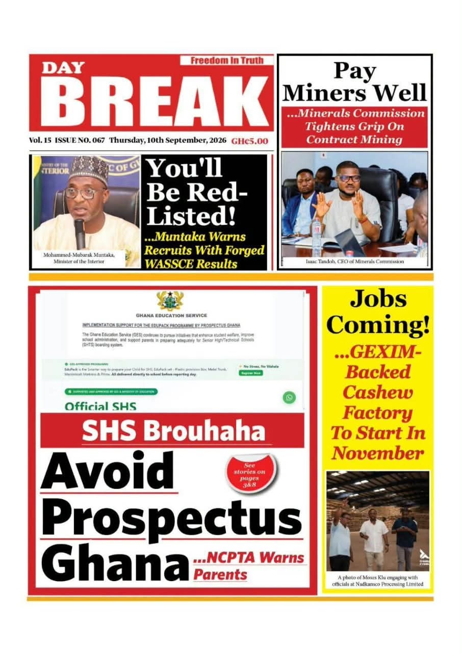 Newspaper Headlines - Thursday, 10/09/26