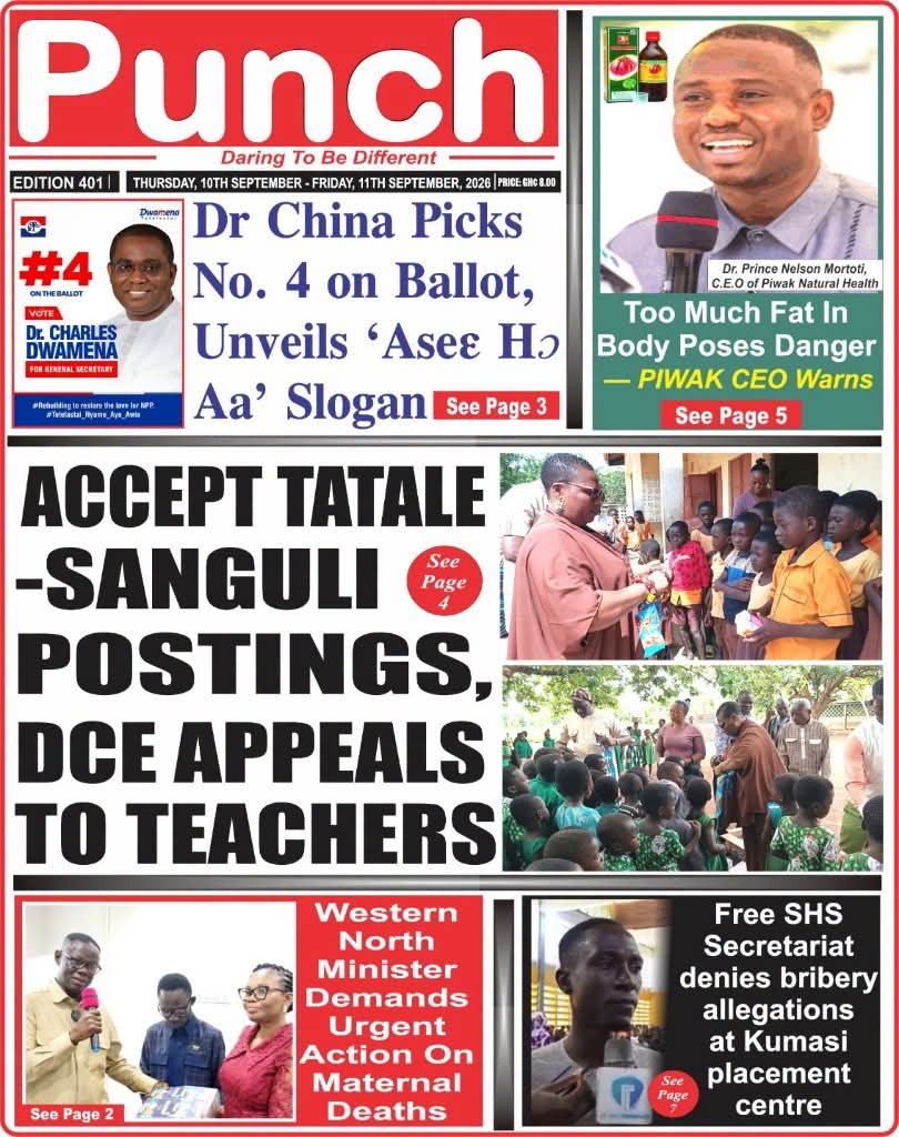 Newspaper Headlines - Thursday, 10/09/26
