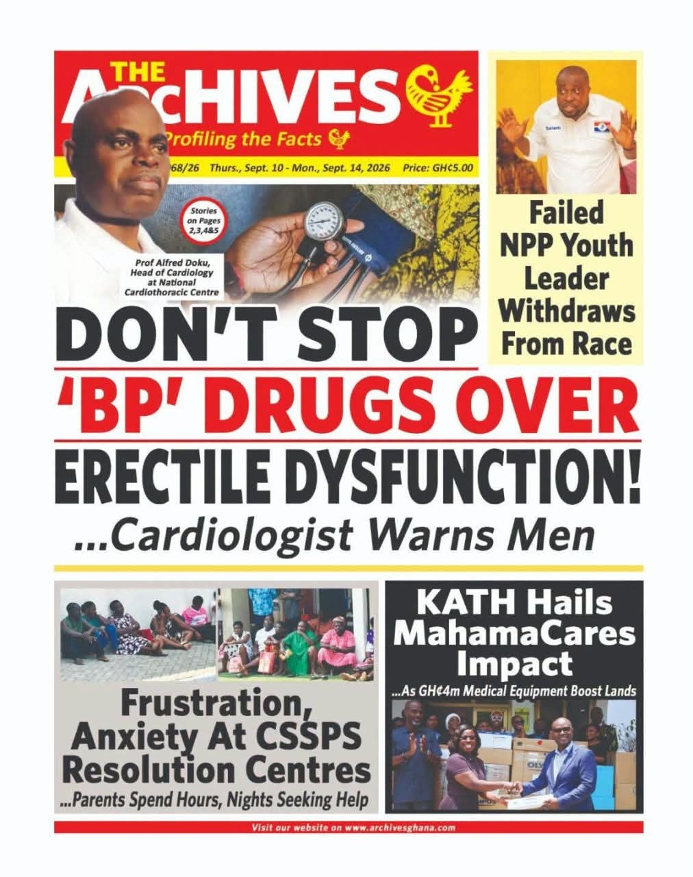 Newspaper Headlines - Thursday, 10/09/26