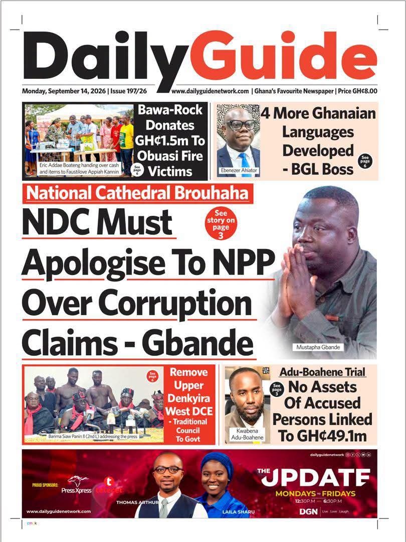 Newspaper Headlines - Tuesday, 15/09/26