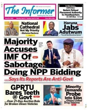 Newspaper Headlines - Tuesday, 15/09/26